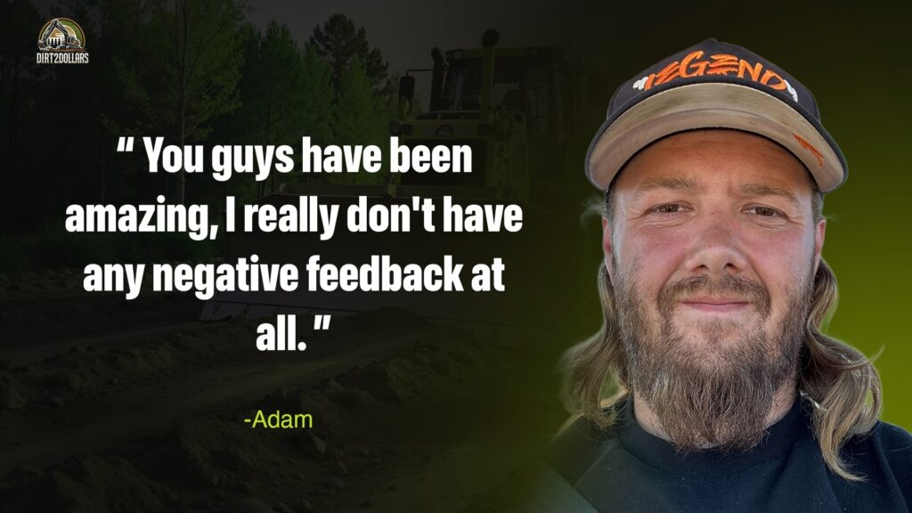 Adams shares his experience with Dirt2Dollars.